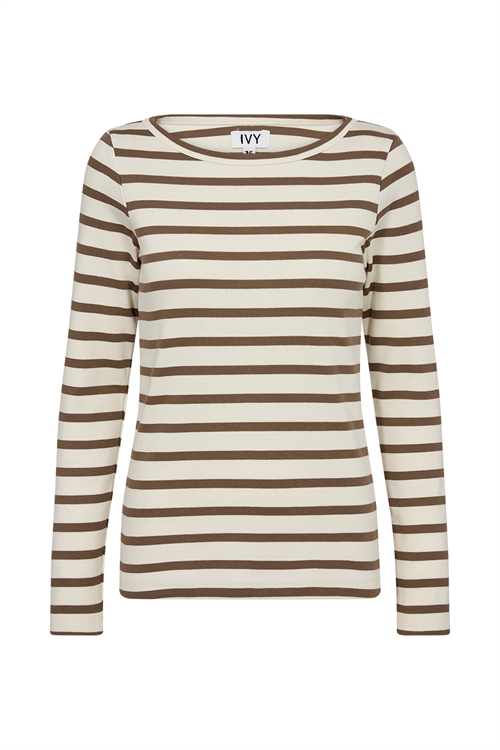 Stix Long Sleeve Tee Ecru & Sand