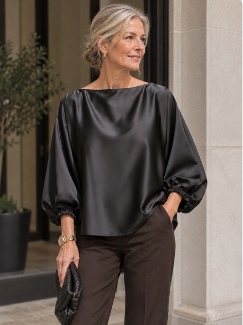 Bluse Dark Coffee TAM7MBA