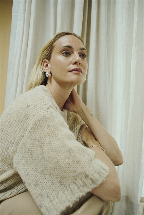 Maggie Knit Whisper White Melange