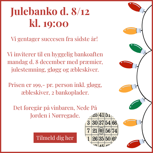 Julebanko d. 8/12 Nede På Jorden