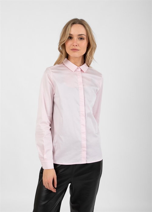 Klassisk Powder Rose Fittet Skjorte