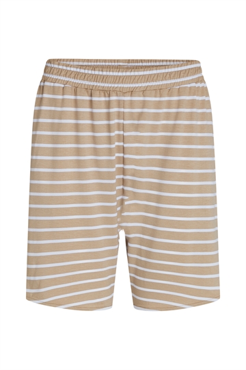 Otto Shorts Beige - White Stripe