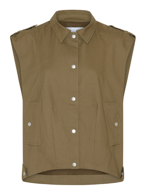 Daniella Waistcoat Khaki