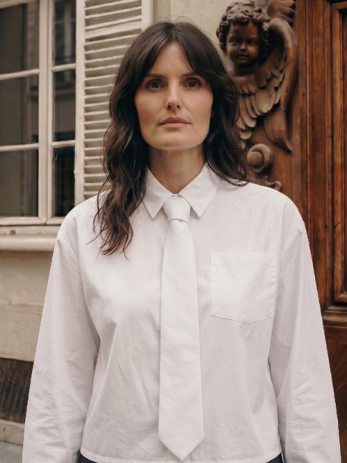 Laurence Tie Shirt White