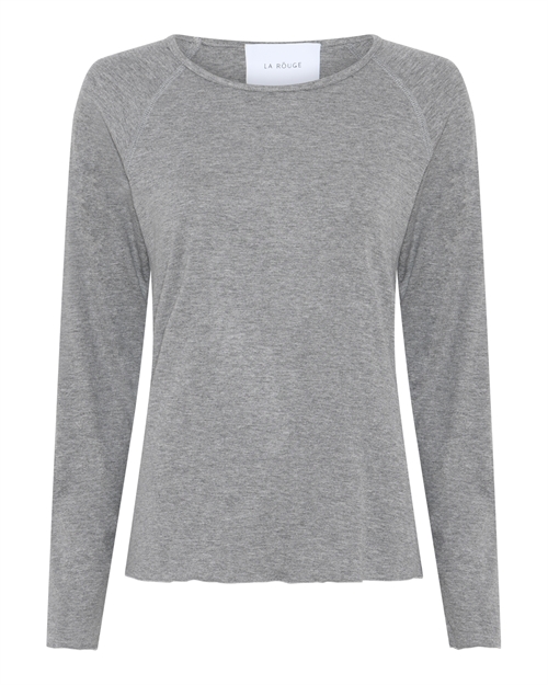 Line Long Sleeve Grey Light Melange T-shirt
