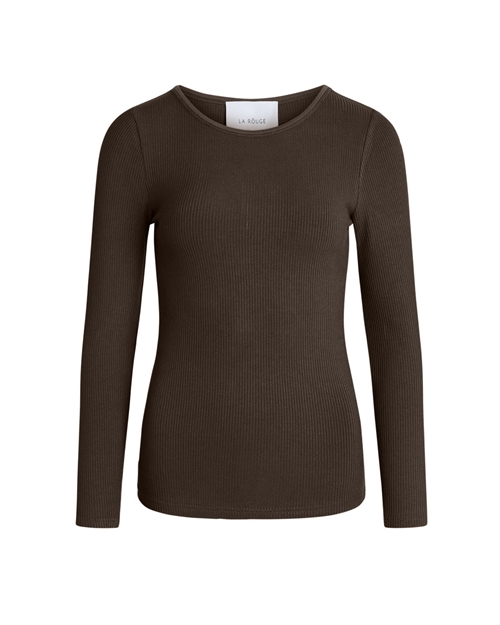 Lisa Dark Brown Long Sleeve T-Shirt