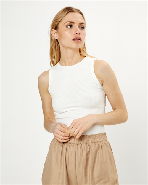 Lisa Singlet Top Hvid