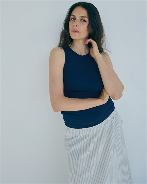 Lisa Singlet Top Navy