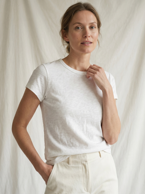 Lise Short Sleeve White T-Shirt