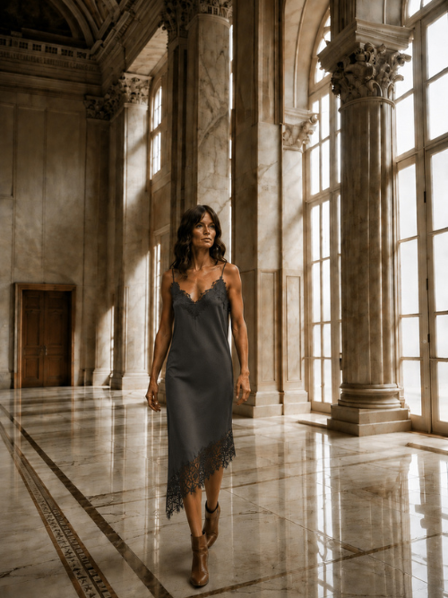 Lotta Dress Dark Grey