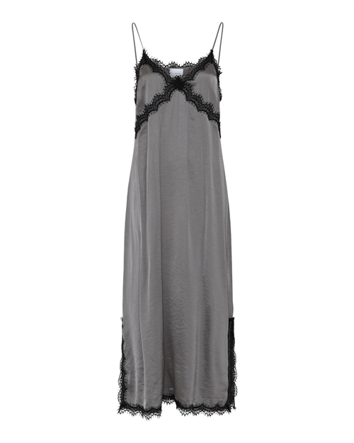 Lotte Grey Satin Dress 