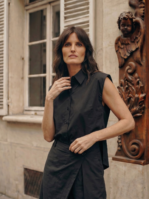Pia Black Blouse