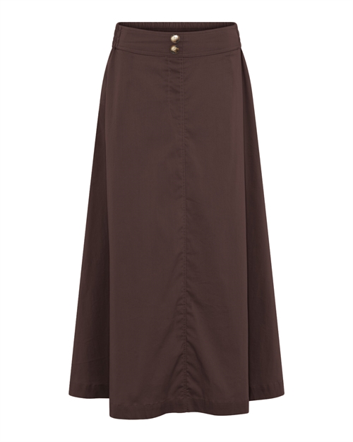 Vilma Long Skirt Dark Brown