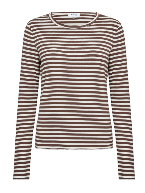 Ika 11 Brun Strib L/Æ T-Shirt