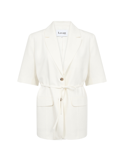 Laura Hvid Kortærmet Blazer