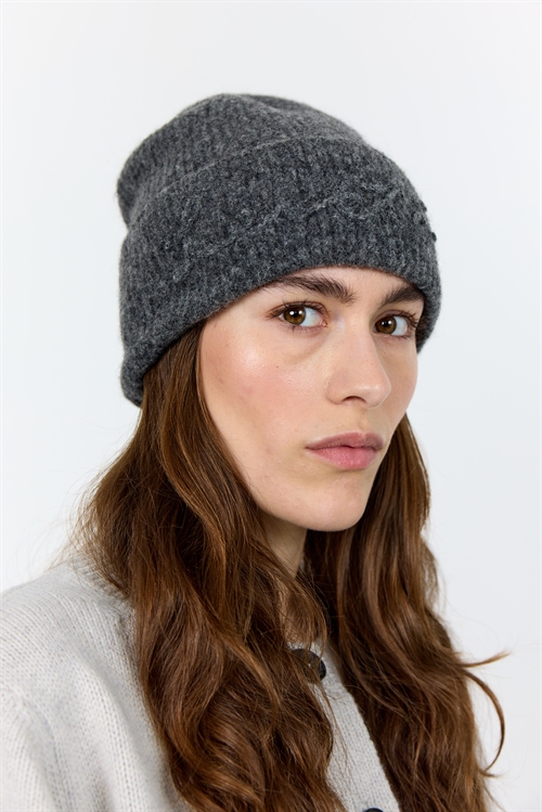 Malthe 1 Dark Grey Melange Strikhue