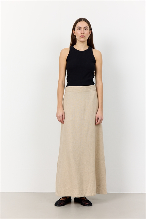 Naja 30 Hør Skirt Island Fossil Melange