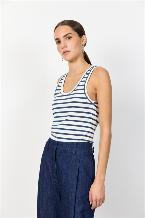 Neddie 5 Navy Stribet Tanktop