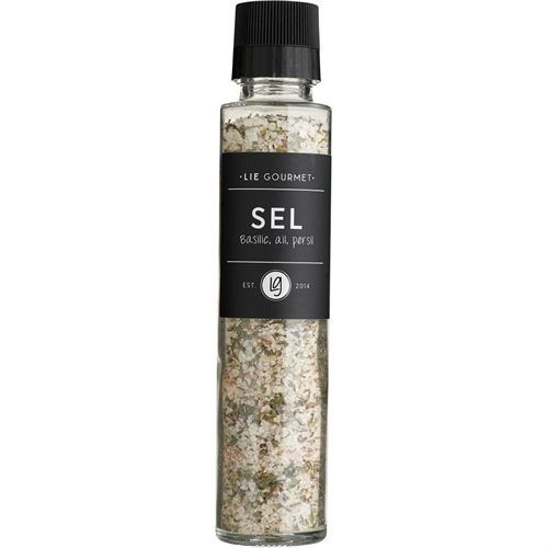 Salt, Basilikum, Hvidløg, Persille Kværn