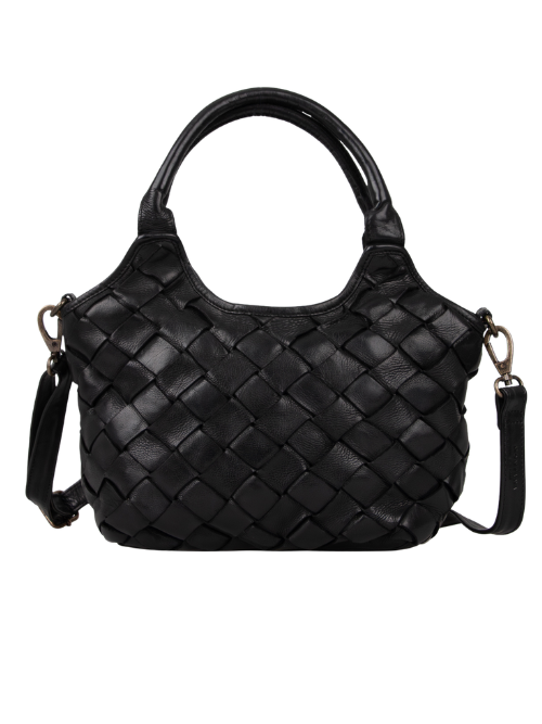 Fairfield Black Leather Hand-Shoulder