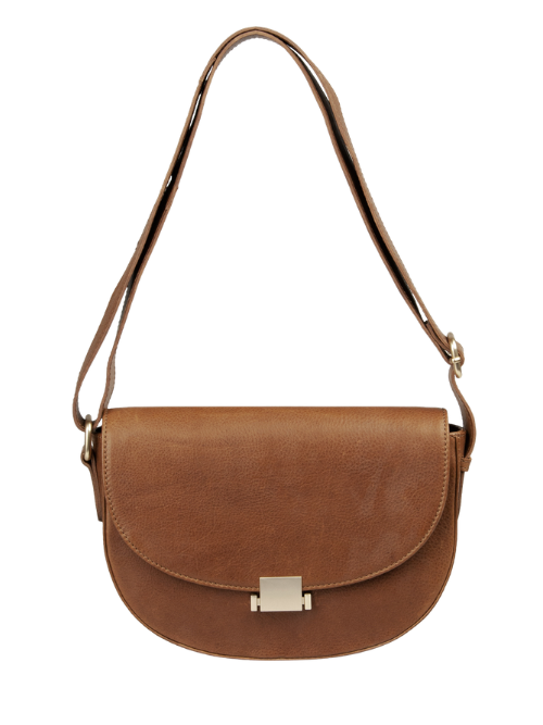 Trosa Cognac Skindtaske