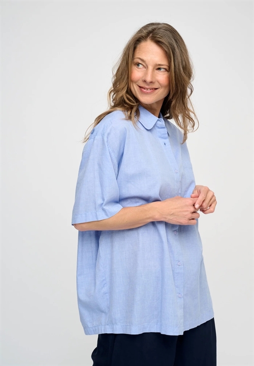 Rose Skjorte Chambray Light Blue