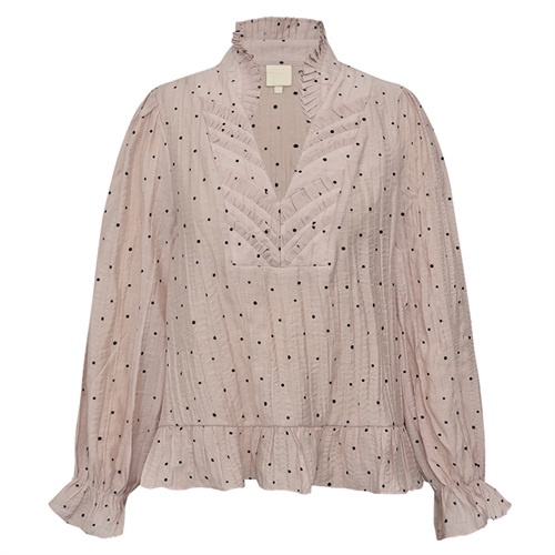 NazliGoLullo Blouse Rose Black Dot