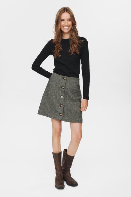 Avey Mini Skirt Caviar