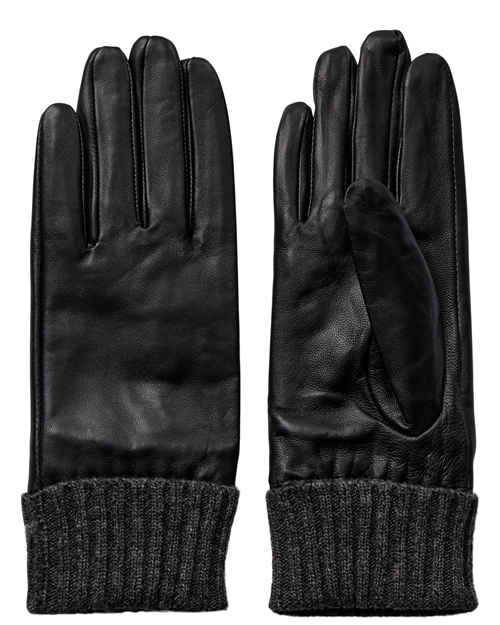 Bira Leather Gloves Caviar