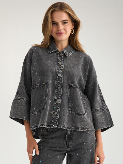 Brooklyn Oversize Stone Shirt Grey 