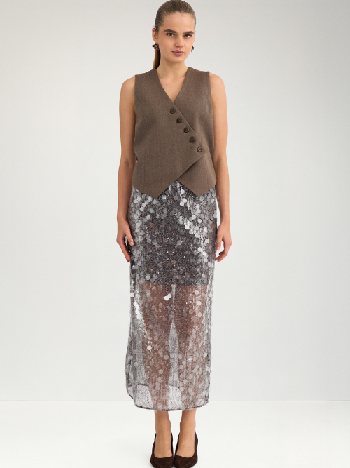 Laija Chocolate Plum Skirt