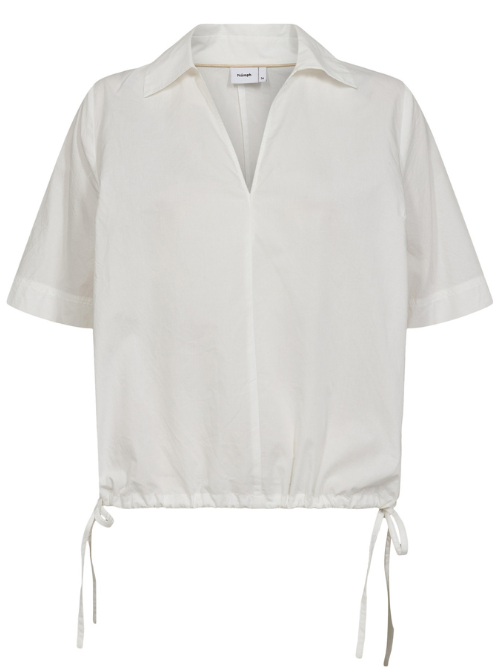 Miras Short Sleeve Blouse Bright White