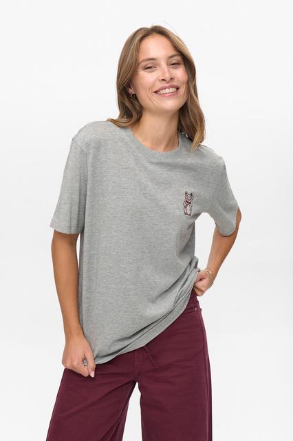 Prema Medium Grey Melange Tee