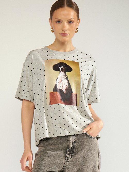 Rossa Grey Oversized T-shirt