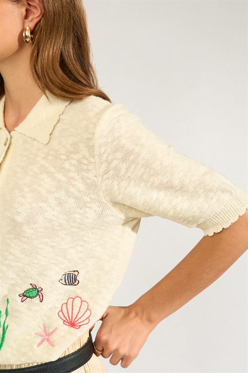 Seanna Cardigan Cloud Dancer