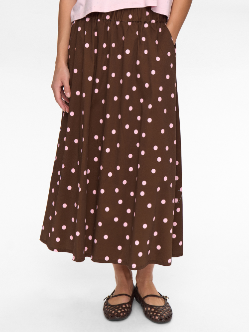 Sine Skirt Brown w. Dots