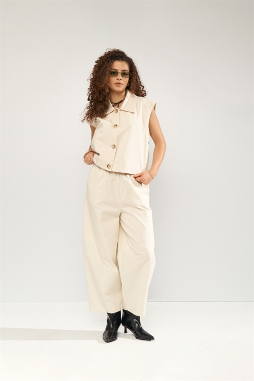 Sunna Cropped Pant Whitecap Gray