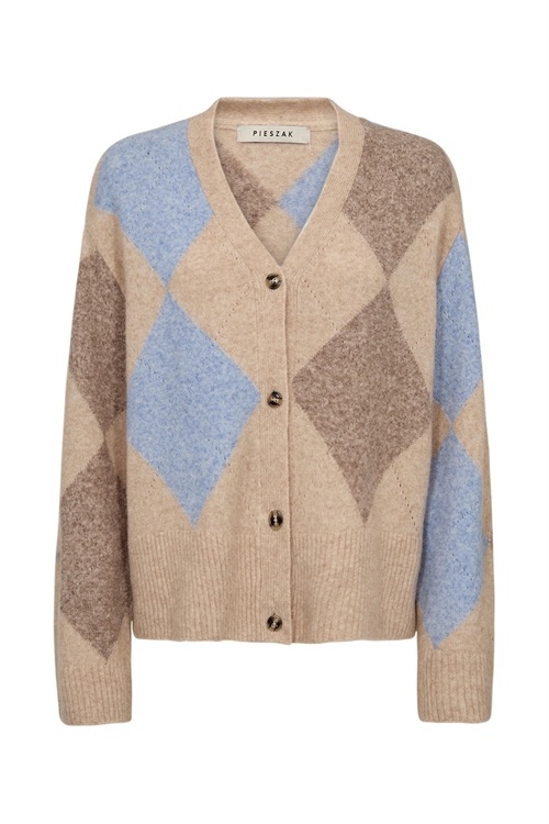 Haley Harlekin Blue Melange Cardigan