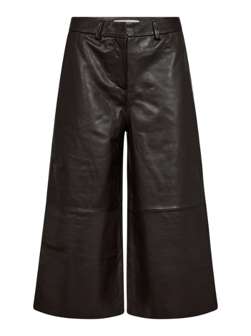 Lanni Leather Culotte Pa Black Coffee