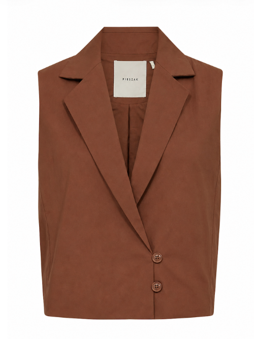 Tulip Poplin Vest Toffee