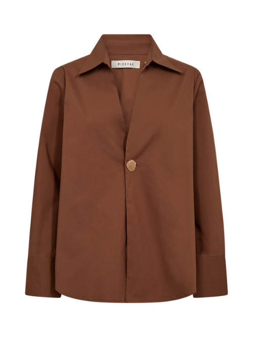 Tulip Toffee Poplin Button Shirt 