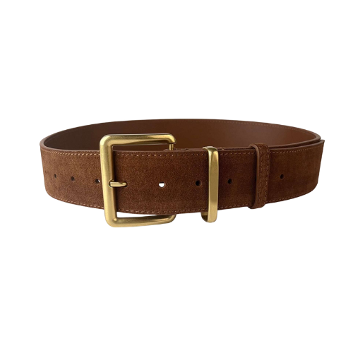 Fenly Light Brown Suede Belt