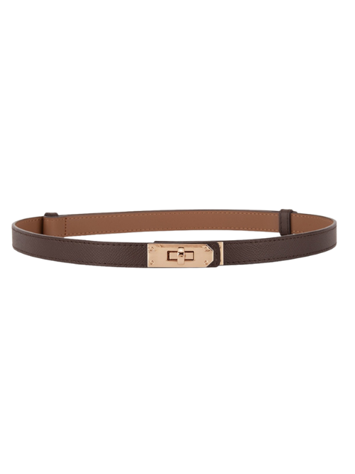Ringo Gold Hardware Dark Brown Belt
