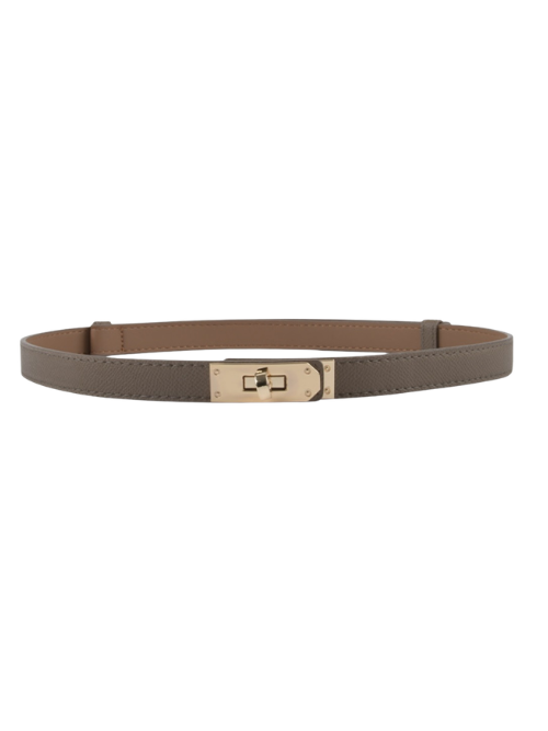 Ringo Gold Hardware Taupe Belt
