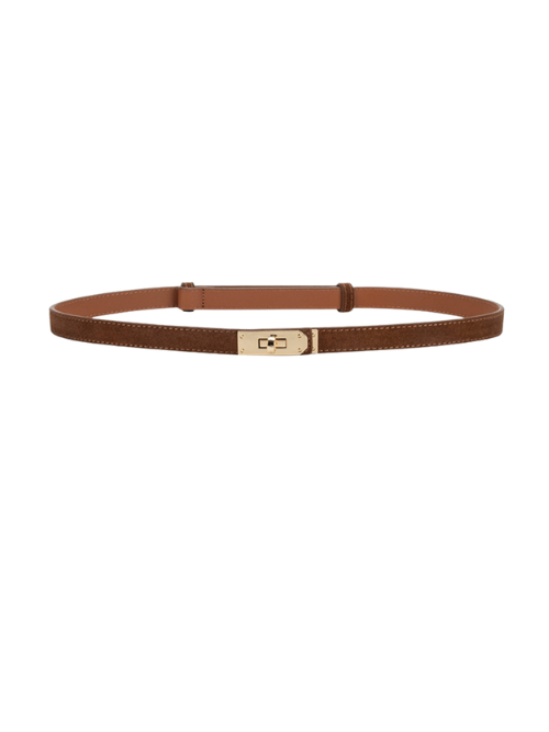 River Suede Light Brown Camel Belt