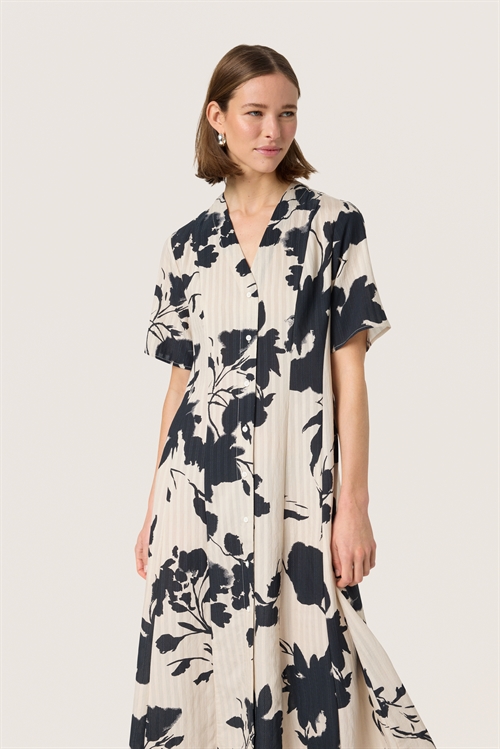 Daria Dress Oatmeal Duotone