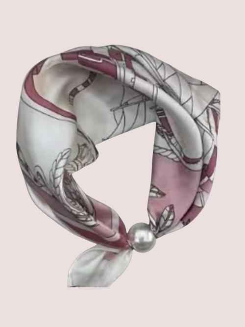 Chloe Pink Scarf m . Magnet Pearl