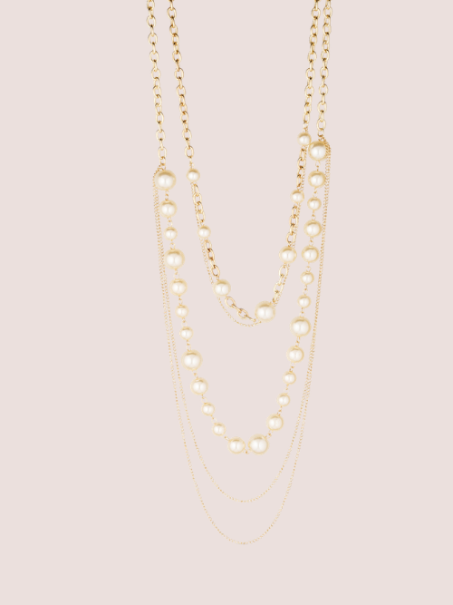 Dottie Necklace Natural-Gold