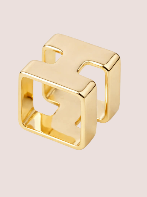 Elektra Tørklæde Ring Gold