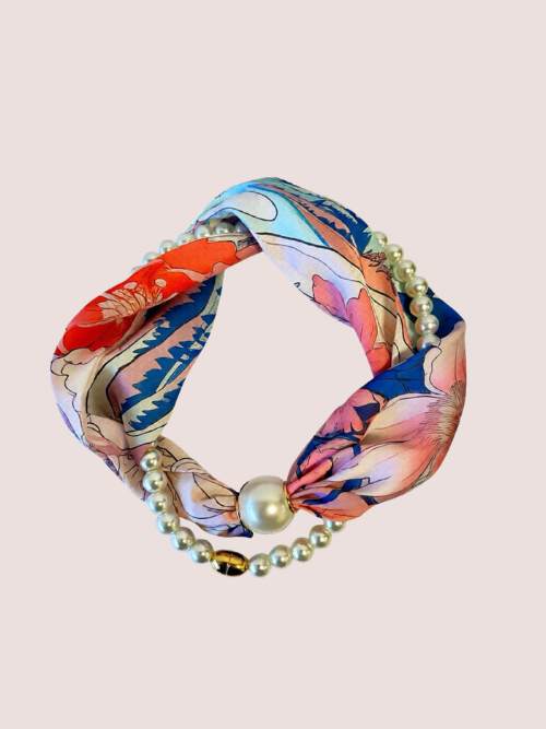 Kim Multi Tørklæde m. Perle & Magnet